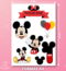 wydruki jadalne Wydruk Cukrowy myszka mickey Wydruk skrobiowy myszka mickey Wydruk waflowy myszka mickey